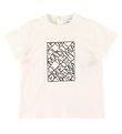 Emporio Armani T-shirt - Vit m. Broderi