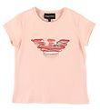 Emporio Armani T-Shirt - Rose av. Logo