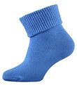 Melton Socks - ABS - Blue w. Anti-slip