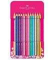 Faber-Castell Colour Pencils - Grip - 12 pcs - Sparkle