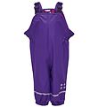 LEGO Wear Rain Pants w. Suspenders - Purple