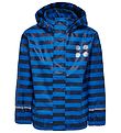 LEGO Wear Rain Jacket - Blue/Navy Striped