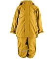 CeLaVi Rainwear w. Suspenders - PU - Yellow