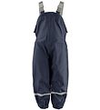 Color Kids Rain Pants w. Suspenders - PU - Navy