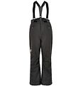 Color Kids Ski Pants w. Suspenders - Black