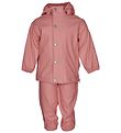 En Fant Rainwear w. Suspenders - PU - Old Rose