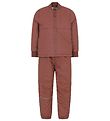 CeLaVi Thermo Set w. Fleece - Coated - Mahogany