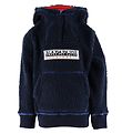 Napapijri Fleece Jumper - Teide 1 - Blue Marine w. Red