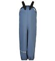 CeLaVi Regenbroek m. Bretellen - Gerecycled PU - China Blue m. B