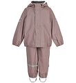 Mikk-Line Rainwear w. Suspenders - PU - Recycled - Adobe Rose