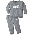 Puma Collegesetti - Minicats ESS Crew Jogger - Medium+ Grey