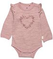 CeLaVi Bodysuit l/s - Deauville Mauve w. Flowers