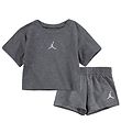 Jordan T-shirt/Shorts - Essential - Grey Melange
