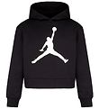 Jordan Hoodie - Cropped - Jumpman Core - Black w. White