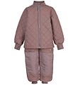 Mikk-Line Thermo Set with Fleece - Duvet - Coated - Twilight Mau