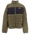 Fila Puffer Jacket - Berglern - Burnt Olive/Moonless Night