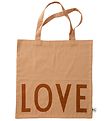 Design Letters Shoppingvska - Love - Beige