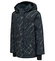 Hummel Vinterjacka - hmlUrban - Black Iris m. Tryck
