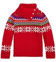 Polo Ralph Lauren Blouse - Cotton/Wool - Fair Isle - Red w. Patt