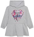 Kenzo Sweat Dress - Exclusive Edition - Grey Melange w. Glitter/