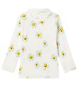 Stella McCartney Kids Blússa - Rib - Hvítt M. Blóm