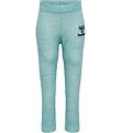 Hummel Leggings - Laine - hmlWolly - Minral Blue