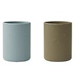 Liewood Becher - 2er-Pack - Ethan - Blue Nebel/Khaki Mix