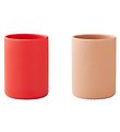 Liewood Becher - 2er-Pack - Ethan - Apple Rot/Toskana Rose Mix