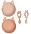 Liewood Dinner Set - Bowl/Spoon - Evan - 2-Pack - Rabbit Rose