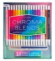 Ooly Watercolor Pen - Chroma Blends - Påfyllningsbar - 18 St. -