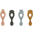 Liewood Spoons - Silicone - Liva - 4-Pack - Safari/Rose Multimix