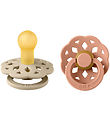 BIBS Bohemia Pacifiers - 2-Pack - Size 1 - Round - Vanilla/Peach