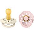 BIBS Bohemia Pacifiers - 2-Pack - Size 2 - Round - Ivory/Blossom