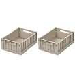 Liewood Foldable Boxes - 25x18x9.5 cm -  Small - 2-Pack - Sandy