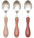 Sebra -Löffel-Set - Steel - Blossom Pink