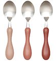 Sebra Spoon Set - Rostfritt Steel - Blossom Rosa