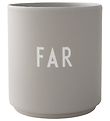 Design Letters Mugg - Pappa - Favorit - Grå