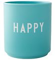 Design Letters Cup - Happy - Favorite - Aqua
