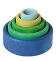Grimms Wooden Toy - Stacking Bowls - 5 Parts - Ocean