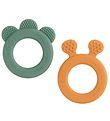 Done By Deer Teether - 2-Pack - Deer Friends - Mustard/Green