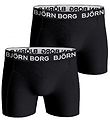 Bjrn Borg Boxershorts - 2-pack - Svart