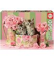 Educa Jigsaw Puzzle - 500 Bricks - Kittens With Roses