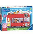 Ravensburger Puzzel - 24 Bakstenen - Peppa Pig - Gevormde bus