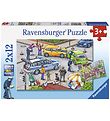Ravensburger Puzzle Game - 2x12 Bricks - Blue Lights On The Way