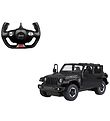 Rastar Remote Control Car w. Light - Jeep Wrangler Rubicon - 1:1
