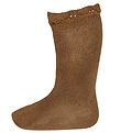 Condor Chaussettes Hautes av. Dentelle - Marron