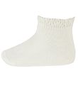 Condor Socks w. Lace Edge - White