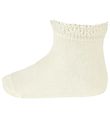 Condor Chaussettes av. Bordure dentelle - Beige