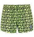 Puma Swim Shorts - Neon Yellow w. Print