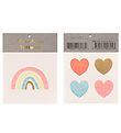 Meri Meri Húðflúr - Small - Rainbow og Hearts
